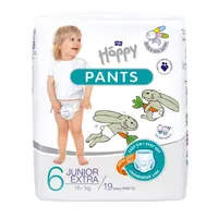 Bella Baby Happy Pants vel. 6 Junior Extra plenkové kalhotky 19 ks