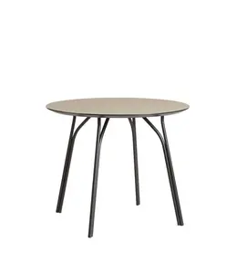 Jídelní stůl "Tree", 90 cm, 3 varianty - Woud Varianta: krémově hnědá, černé hohy