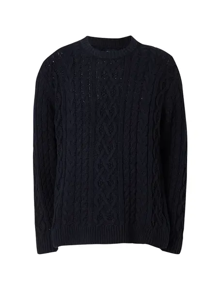 Abercrombie & Fitch Sveter  námornícka modrá