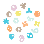 Bo Jungle pěnové hračky do vany TVARY 36ks