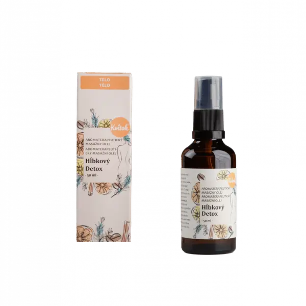 Kvitok Masážní olej proti celulitidě Hloubkový detox (50 ml)