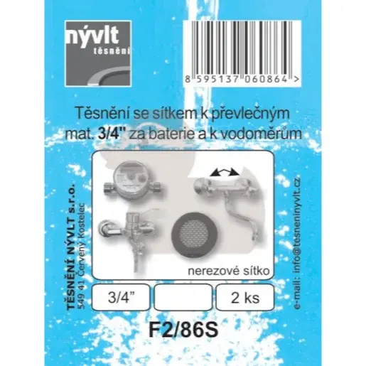 F2/86S 3/4 tes.se sítkom /súprava 2ks/ F286S