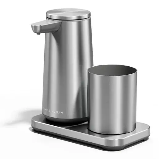 Simplehuman bezdotykový dávkovač penového mydla – 296 ml + kelímok nerez oceľ dobíjací ST1097