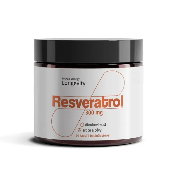 MOVit Energy LONGEVITY Resveratrol 300 mg 60 kapslí