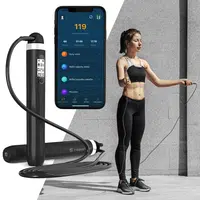 Chytré švihadlo inSPORTline Jumpsmart černá