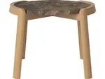 Konferenční stolek Mix Ø46 cm, více variant - Bolia Varianta: Brown marble | Oiled oak, Solid | v. 35 cm