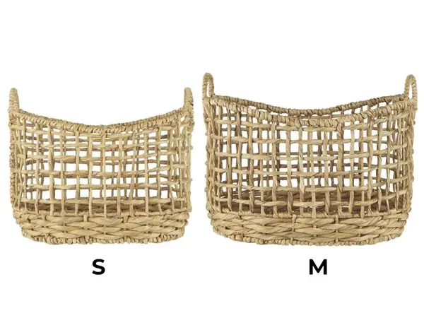 Ručne pletený oválny kôš - rôzne veľkosti Veľkosť: M