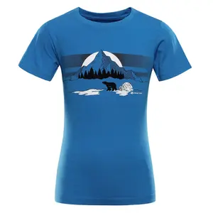 Dětské rychleschnoucí triko s cool-dry alpine pro dallo 3 modrá 128-134