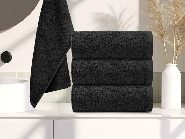 Detský uterák Bella čierny 30x50 cm, 100% bavlna