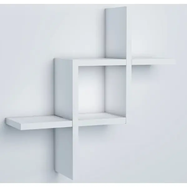Nástěnný regál/police Geometry, bílý