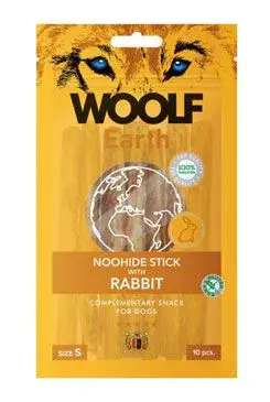 Woolf pochoutka earth noohide S rabbit 90g