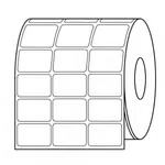 Samolepicí etikety 32x20 mm, třířádkové, 9000ks, termo, role