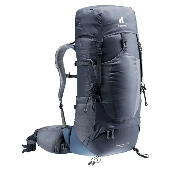 DEUTER AIRCONTACT LITE 40+10 Turistický batoh, černá, velikost