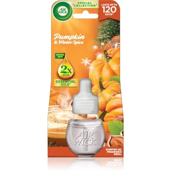 Air Wick Pumpkin & Winter Spice elektrický osviežovač vzduchu náhradná náplň 19 ml