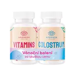 APOROSA kids Kozí kolostrum 60 kapslí + Aporosa KIDS Vitamíny - jahoda 90 ks