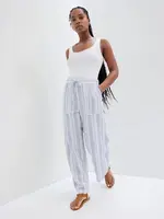 GAP široké lněné kalhoty