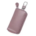 Kožené pouzdro na klíče lila