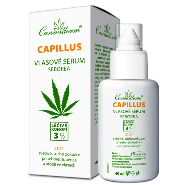 Cannaderm Capillus Vlasové sérum seborea 40 ml
