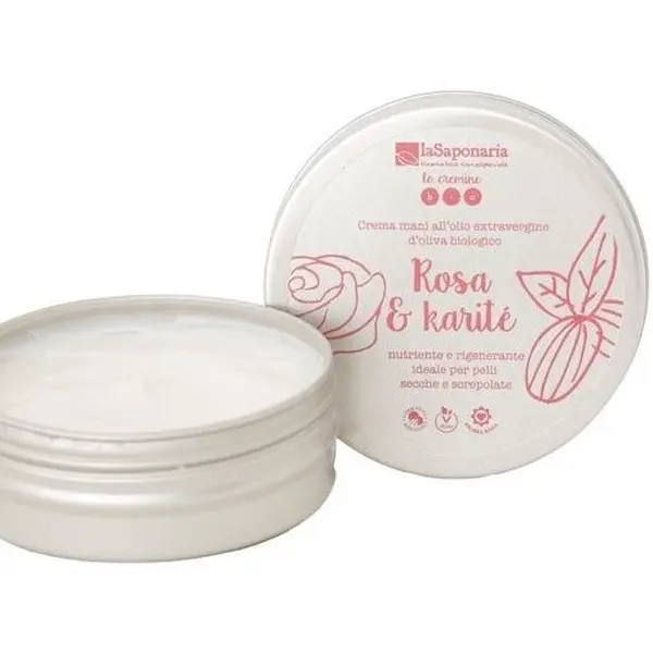 laSaponaria Krém na ruce s damašskou růží BIO 60 ml