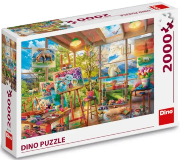 Puzzle Malířský ateliér 2000 dílků - -