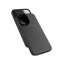 Zadní ochranný kryt Epico Leather Mag+ Case pro Apple iPhone 17, černá