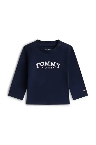Tričko s dlhým rukávom pre bábätká Tommy Hilfiger