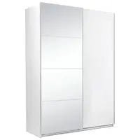 MID.YOU ŠATNÍ SKŘÍŇ S POSUVNÝMI DVEŘM, bílá, 150/210/62 cm