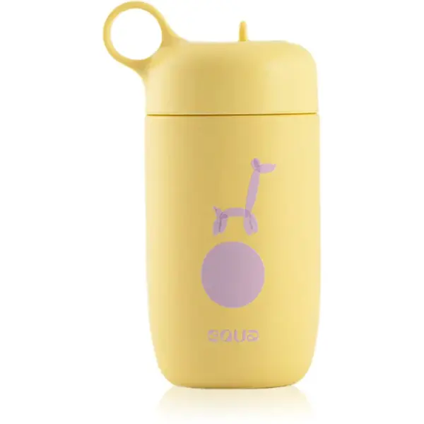 Equa Kids nerezová láhev na vodu pro děti Giraffe 400 ml