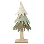 Filcová vánoční dekorace STROMEK zelený