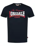 LONSDALE Tričko ' Aldingham'  námornícka modrá / červená / biela