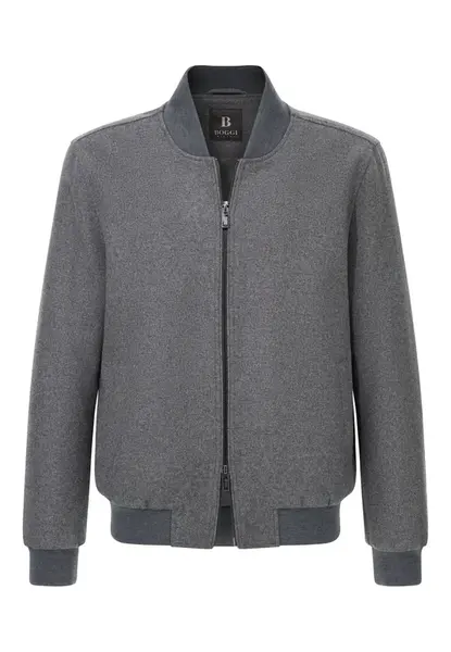 Boggi Milano Prechodná bunda 'B Sustainable'  sivá melírovaná