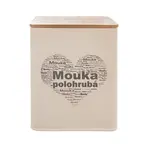 Plechová dóza SRDCE na polohrubou mouku