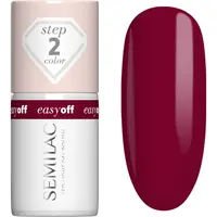 Semilac Easy Off Step 2 gélový lak na nechty s použitím UV/LED lampy odtieň Cherry Coke 7 ml