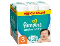Pampers Midi vel. 3 dětské pleny 208 ks