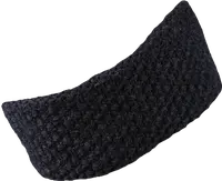 Unisex pletená čelenka sherpa laura tmavě šedá uni