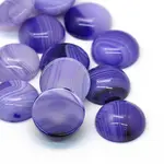 Dyed Natural Striped Agate/Banded Agate Cabochons