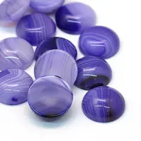 Dyed Natural Striped Agate/Banded Agate Cabochons