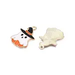 Halloween Theme Alloy Enamel Pendants