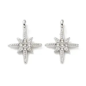 Alloy with Rhinestone Pendants