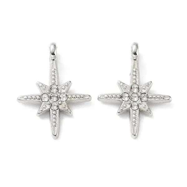 Alloy with Rhinestone Pendants