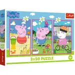 Trefl Puzzle 3x50 Prasátko Peppa / Síla přátelství