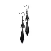 Alloy Glass Dangle Earrings