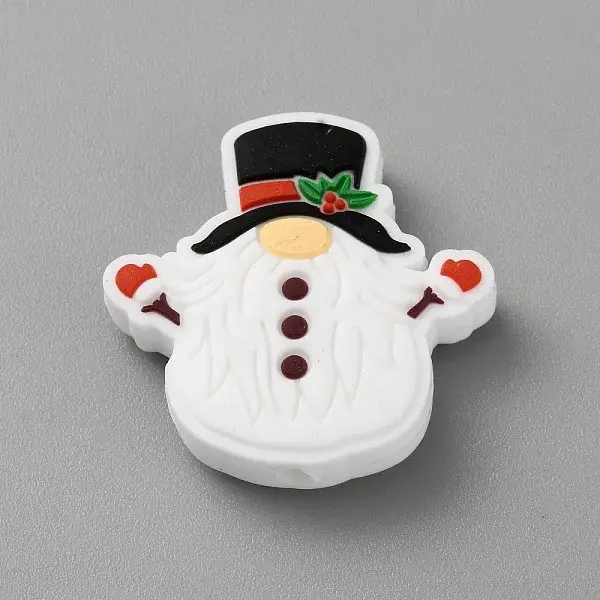 Christmas Theme Silicone Focal Beads