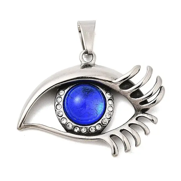 304 Stainless Steel Rhinestone Pendants