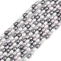 Electroplated Shell Pearl Beads Strands