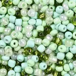 Opaque & Transparent Inside Colours 6/0 Glass Seed Beads