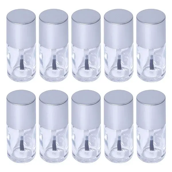 Transparent Glass Nail Polish Empty Bottle