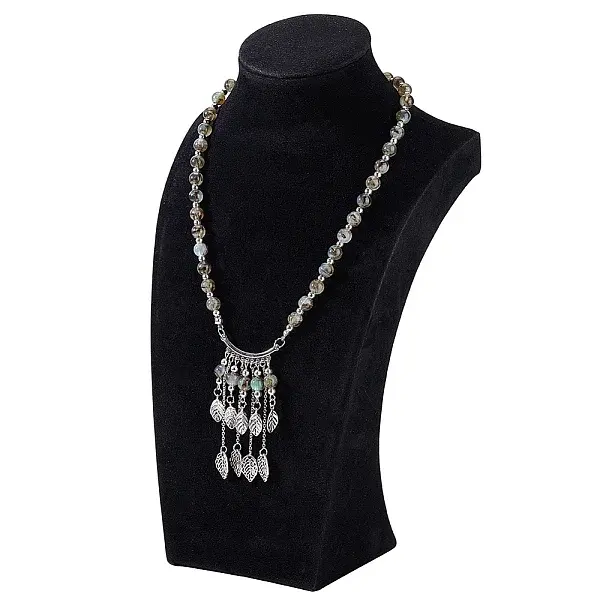 Fiberboard & Flannel Neckleces Display Stands