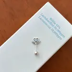 Brass Pave Light Blue Cubic Zirconia Cartilage Earrings