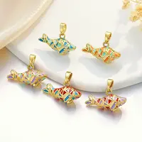 Brass Enamel Pendants